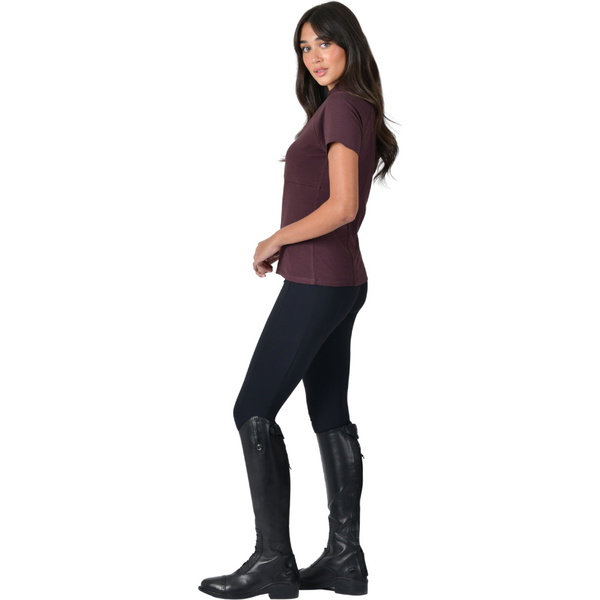 2026 WeatherBeeta Mujeres Bambú Corta Manga Rendimiento Base Capa 1028843023 - Mulberry